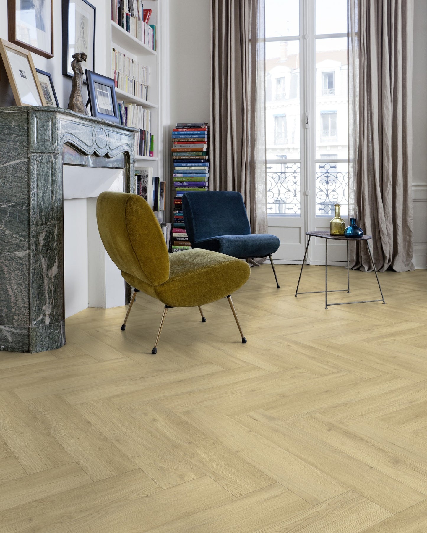 Klick Vinyl Gerflor Virtuo 55 Rigid Acoustic Fischgräte (HB) - 0997 Sunny Nature