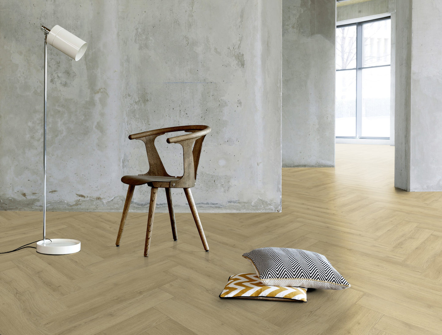 Klick Vinyl Gerflor Virtuo 55 Rigid Acoustic Fischgräte (HB) - 0997 Sunny Nature