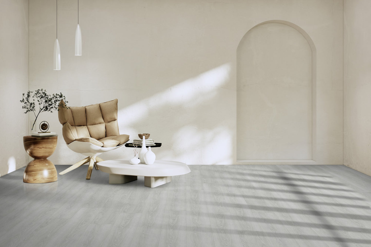 Gerflor Klick Vinyl Virtuo 30 Rigid Acoustic - 1459 Bohem Light Grey